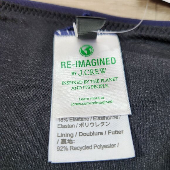 J. Crew Blue Ribbed High Rise Swim Bottom Style BE808 New With Tags Womens XXL - Picture 10 of 16